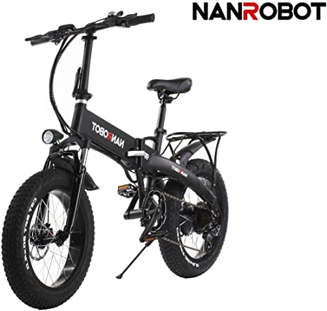 NANROBOT 500W Bicicletta Elettrica, E-Bike, 20" fat Tire 48V 10.4